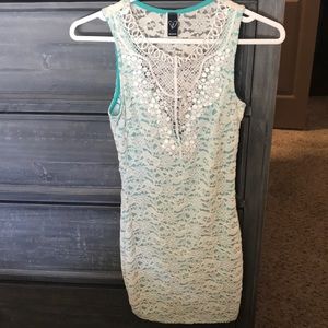 Lace floral dress